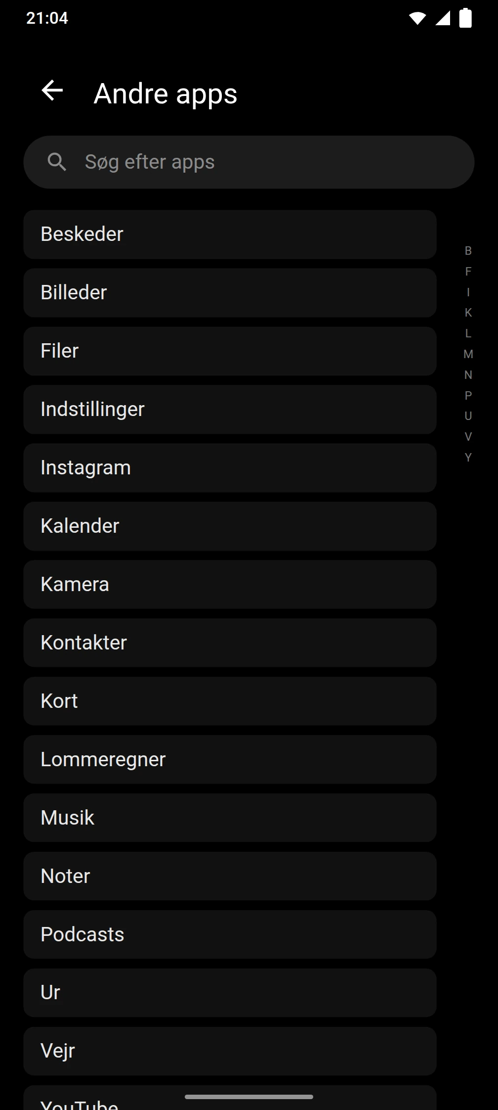 Skærmbillede af Timeout-appen
