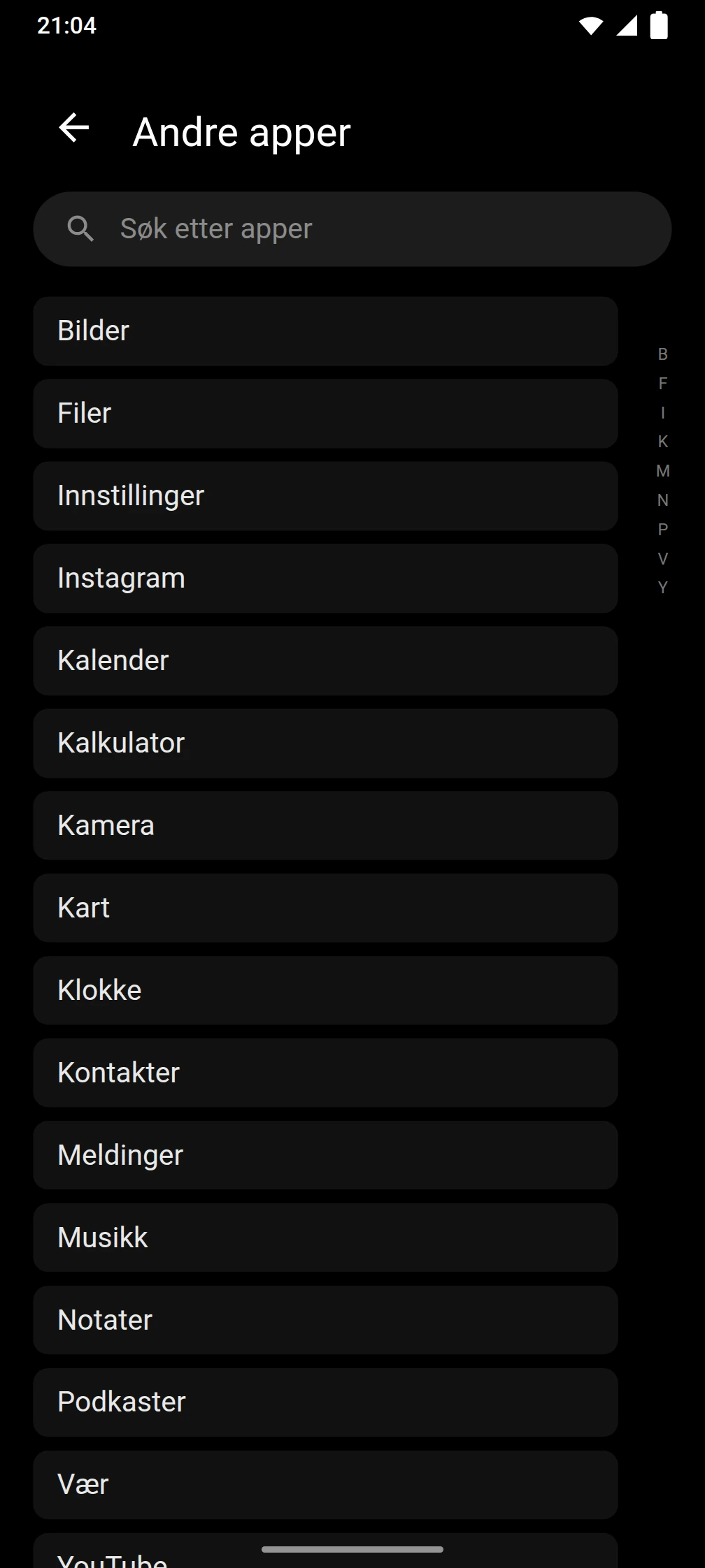 Skjermbilde av Timeout-appen