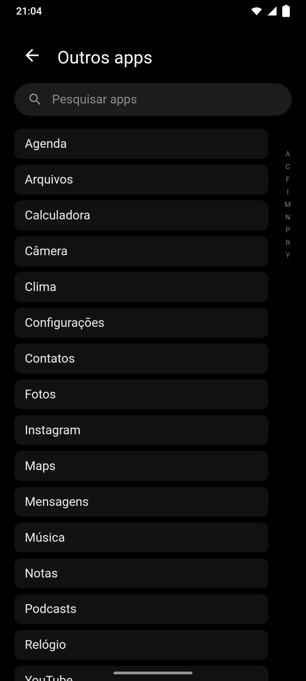 Captura de tela do app Timeout