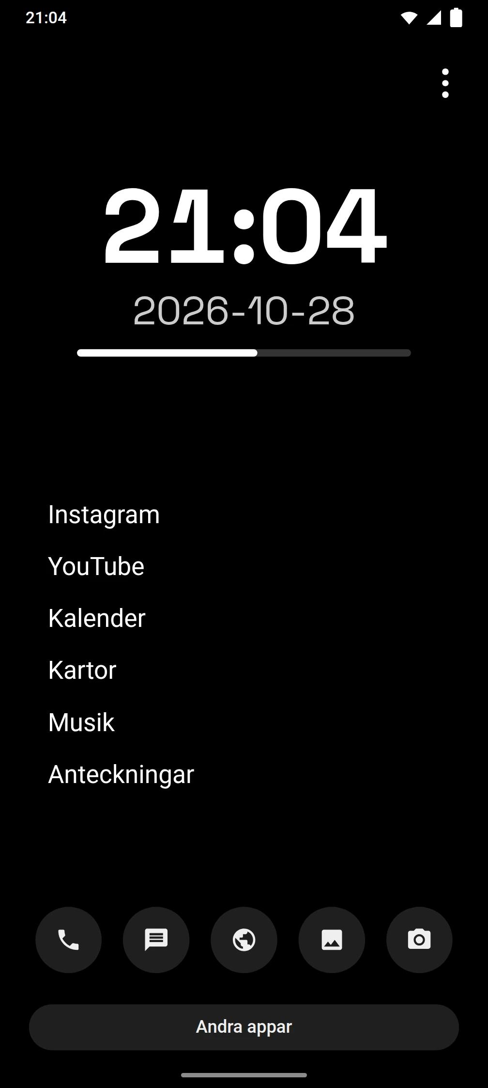 Skärmbild av Timeout-appen