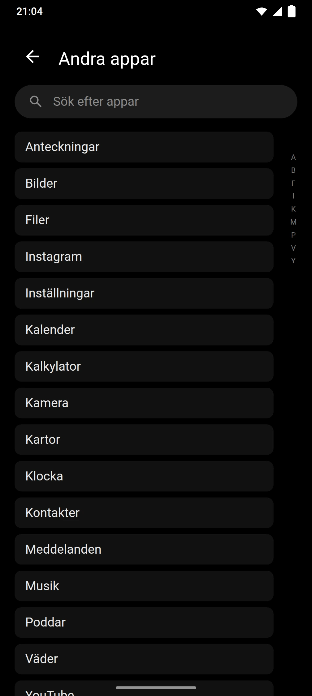 Skärmbild av Timeout-appen