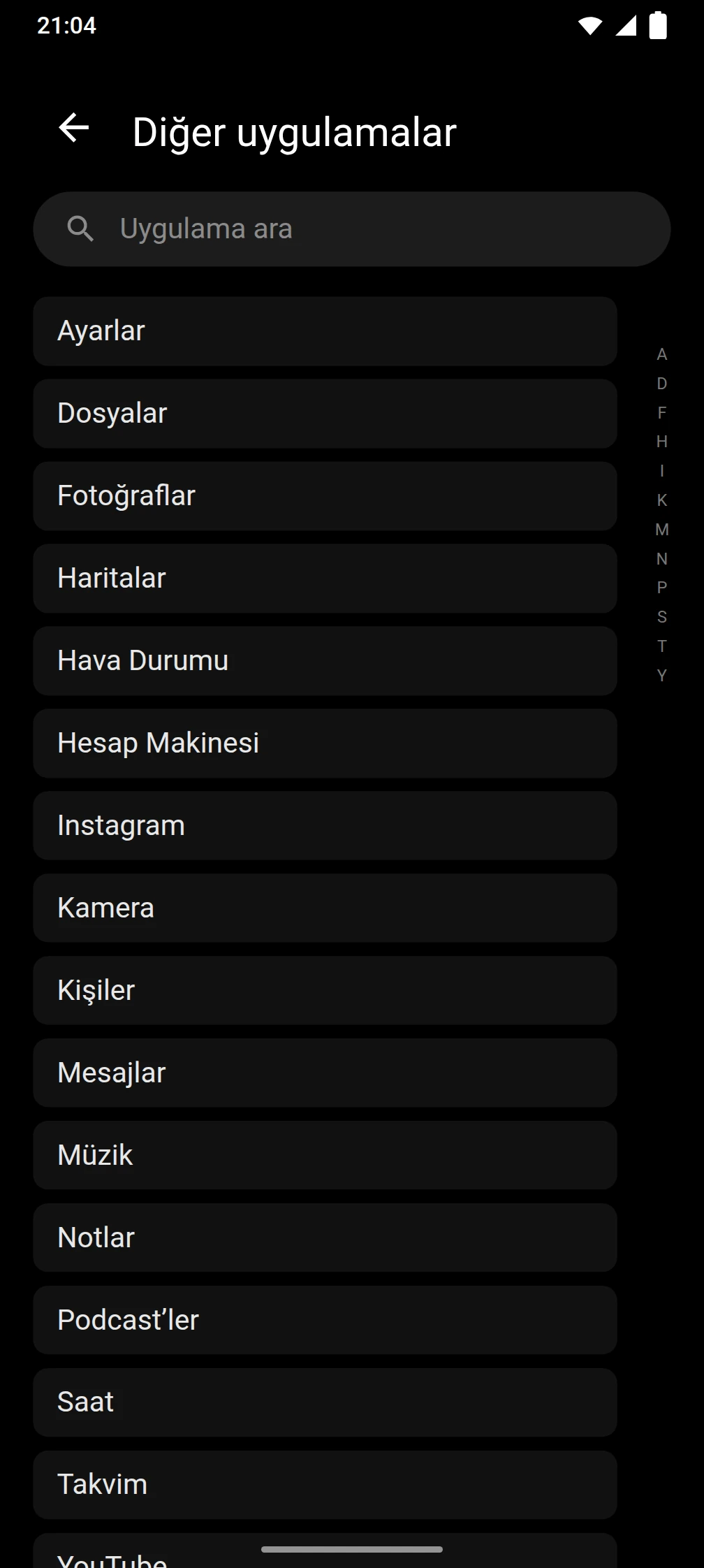 Timeout uygulamasının ekran görüntüsü