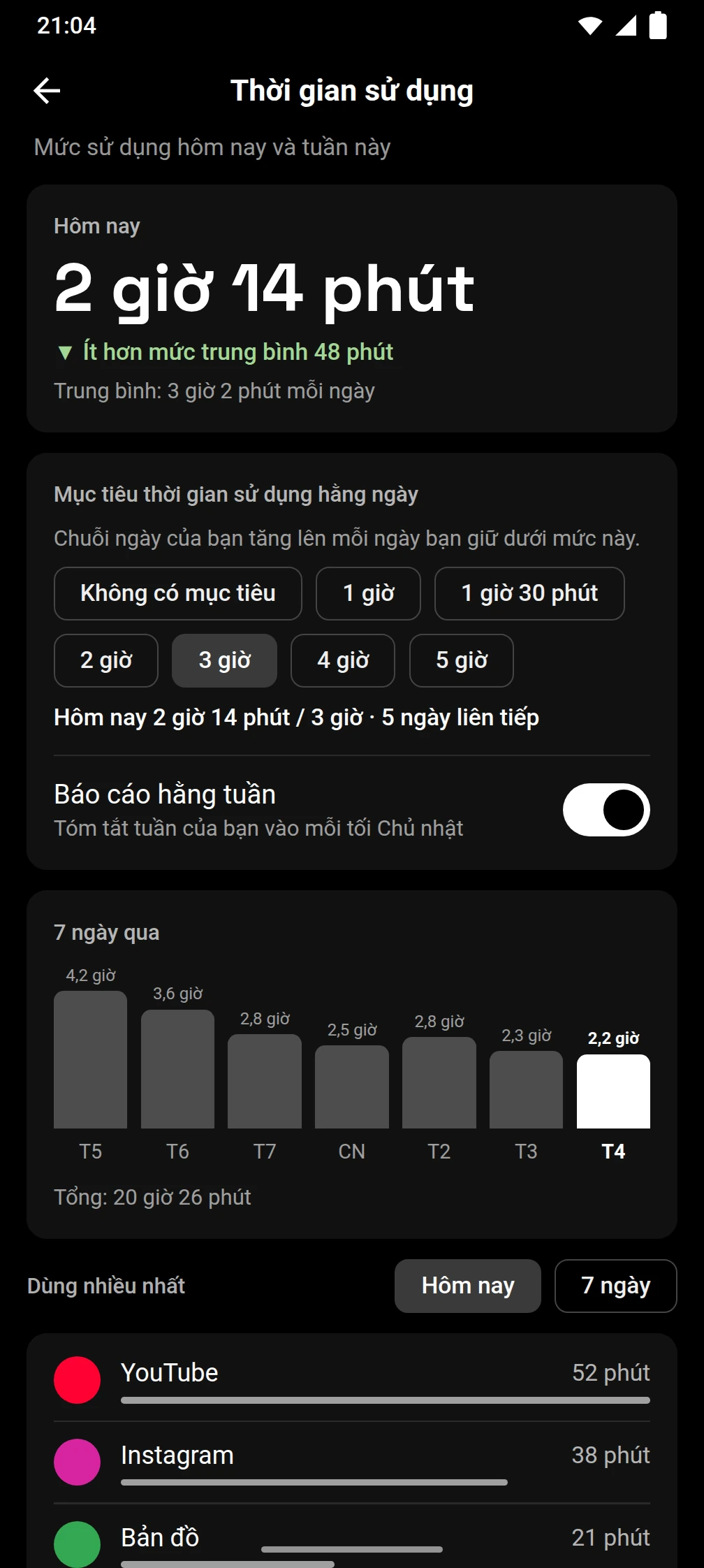 Ảnh chụp màn hình ứng dụng Timeout